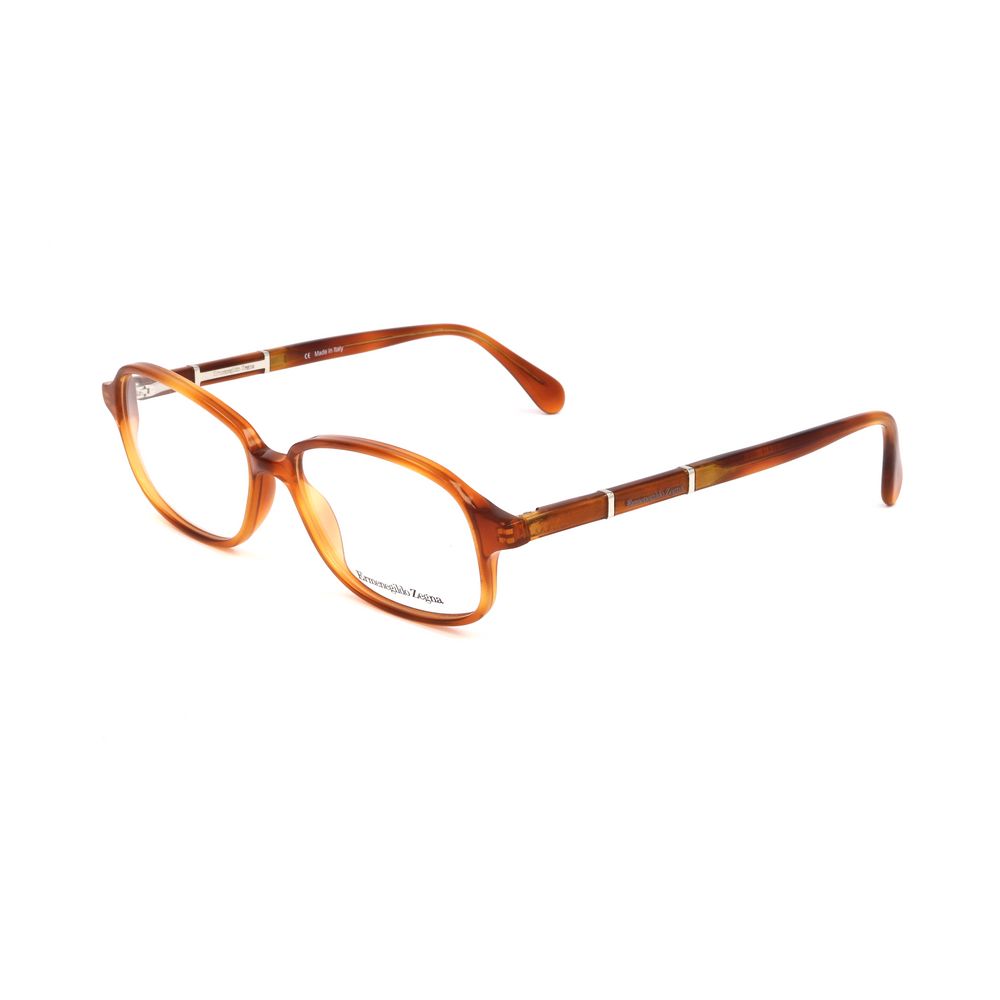 Elevate your style with Ermenegildo Zegna's Brown Plastic Glasses, a luxurious blend of timeless craftsmanship and versatile elegance, perfect for any occasion.