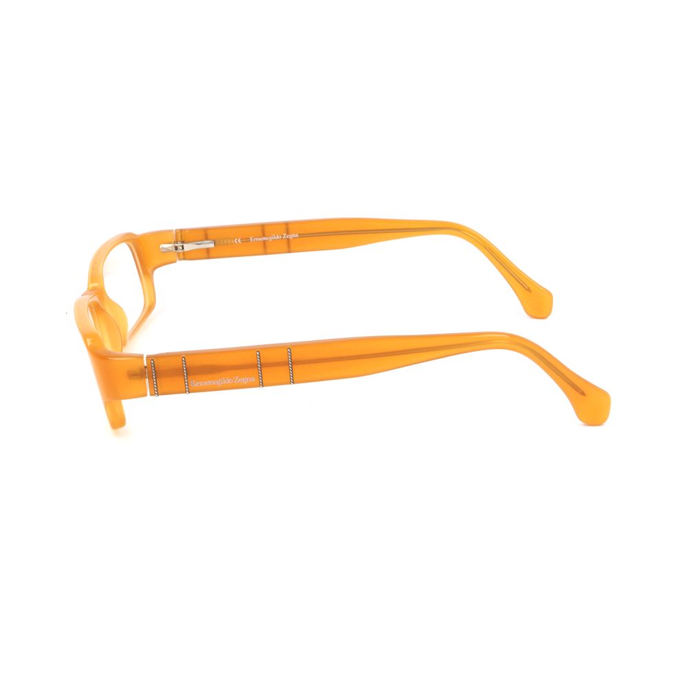 Experience the exquisite craftsmanship of Ermenegildo Zegna Yellow Plastic Glasses Frames, where timeless elegance meets modern sophistication for the discerning individual.