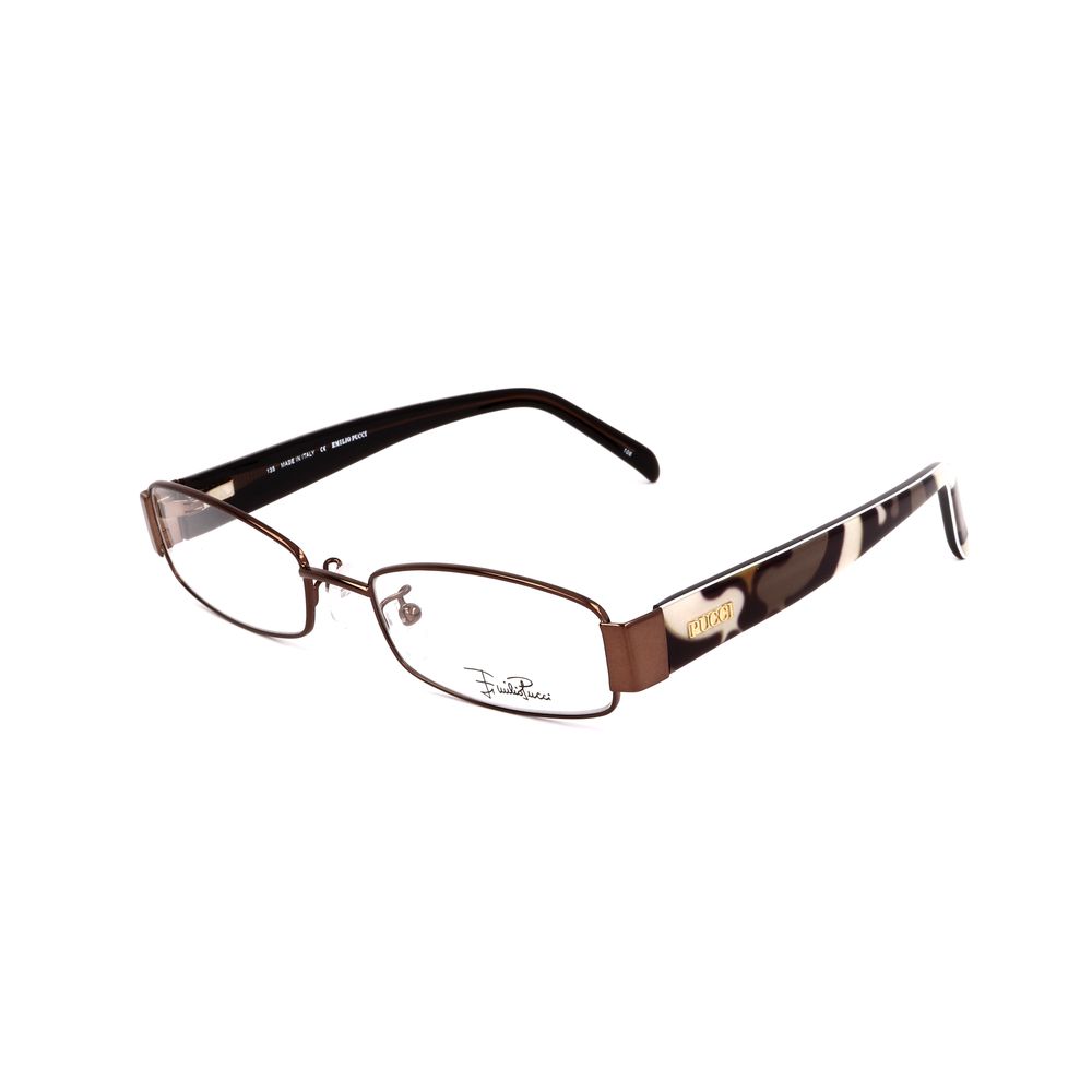 Emilio Pucci Brown Metal Glasses - Luxurious Designer Frames