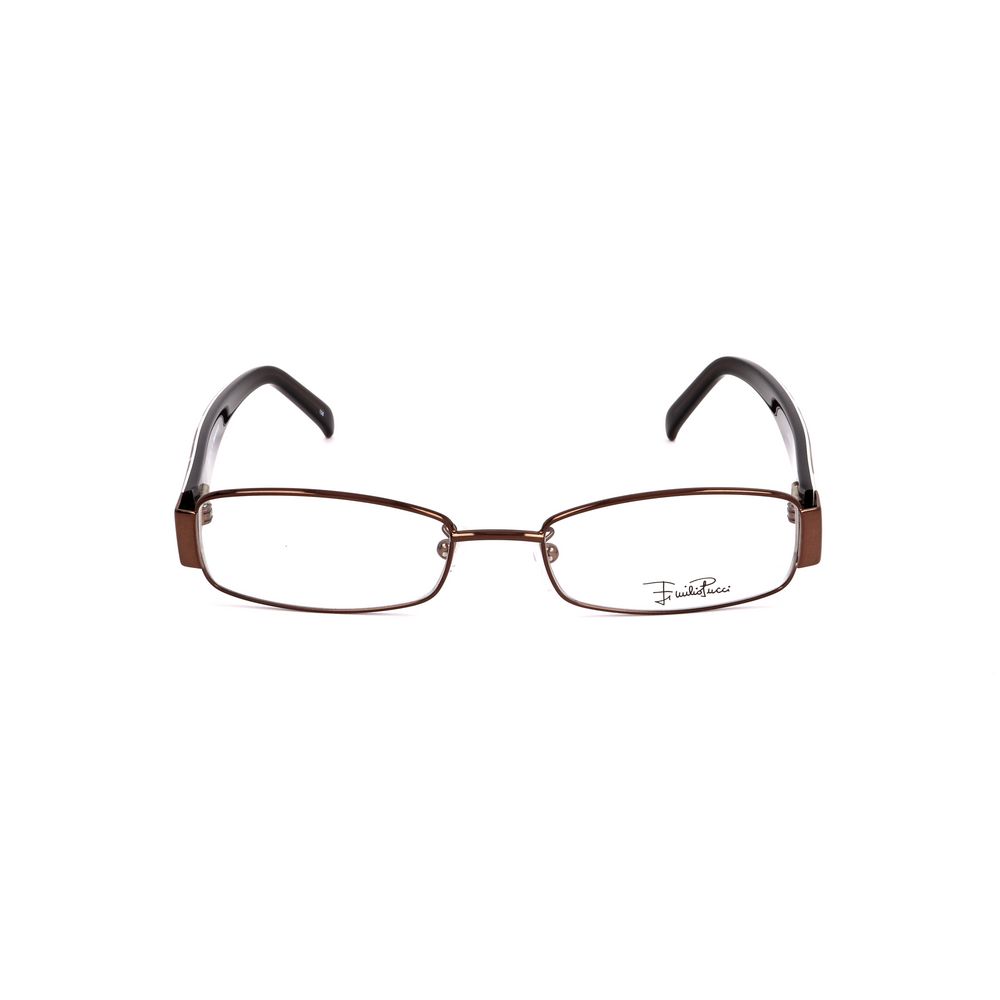 Emilio Pucci Brown Metal Glasses - Luxurious Designer Frames