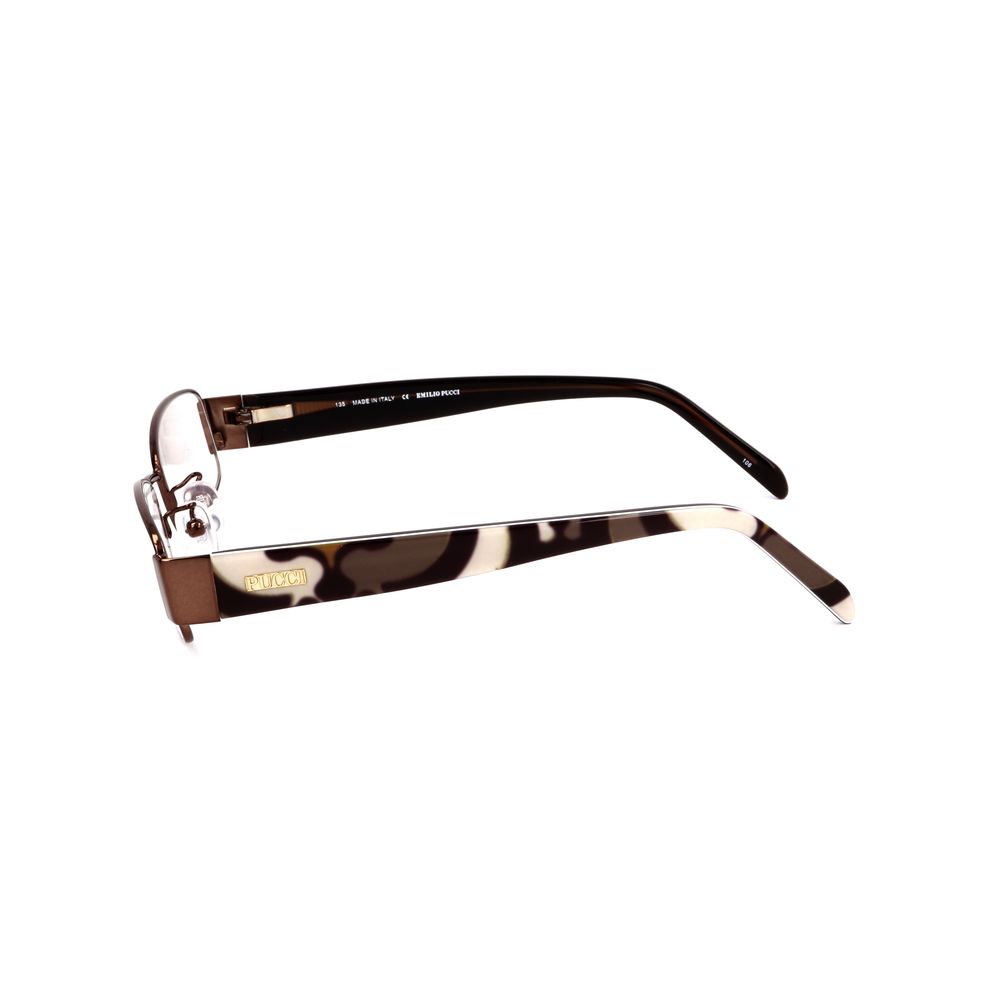 Emilio Pucci Brown Metal Glasses - Luxurious Designer Frames