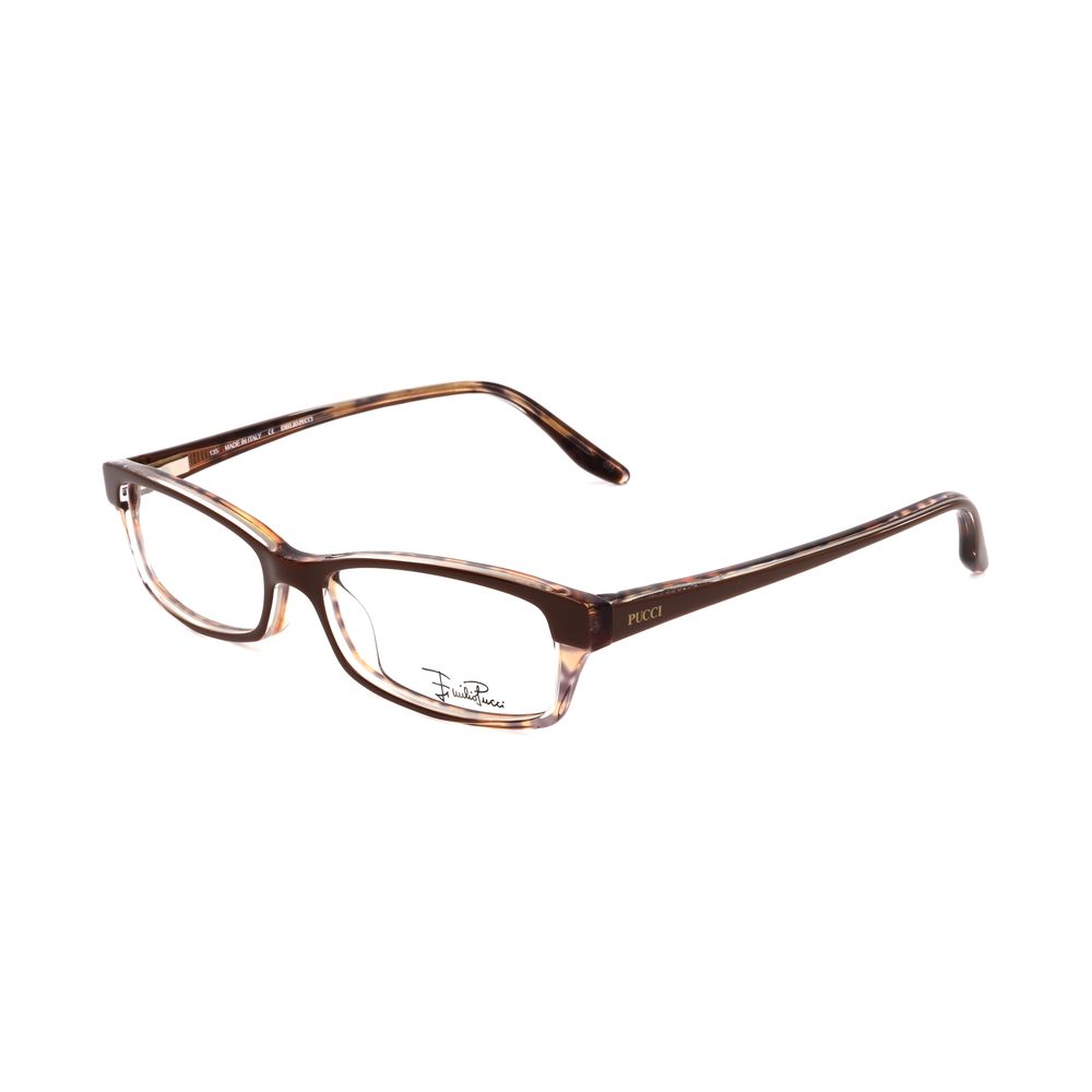 Emilio Pucci Brown Plastic Glasses – Artisanal Luxury Eyewear
