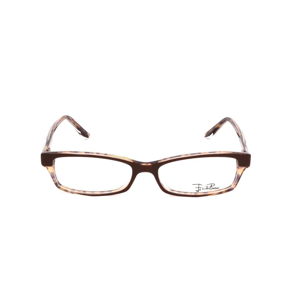 Emilio Pucci Brown Plastic Glasses – Artisanal Luxury Eyewear