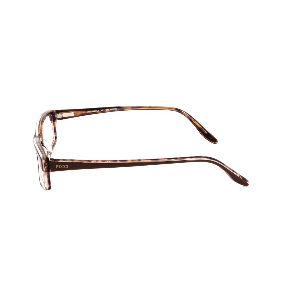 Emilio Pucci Brown Plastic Glasses – Artisanal Luxury Eyewear