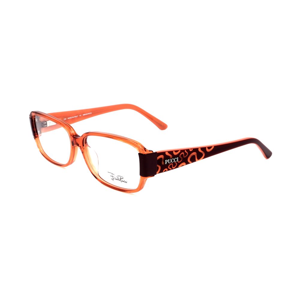 Emilio Pucci Orange Plastic Glasses - Designer Couture Elegance