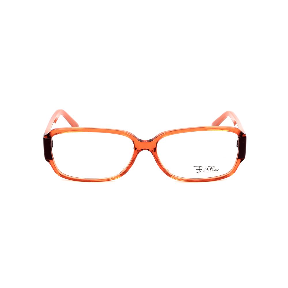 Emilio Pucci Orange Plastic Glasses - Designer Couture Elegance