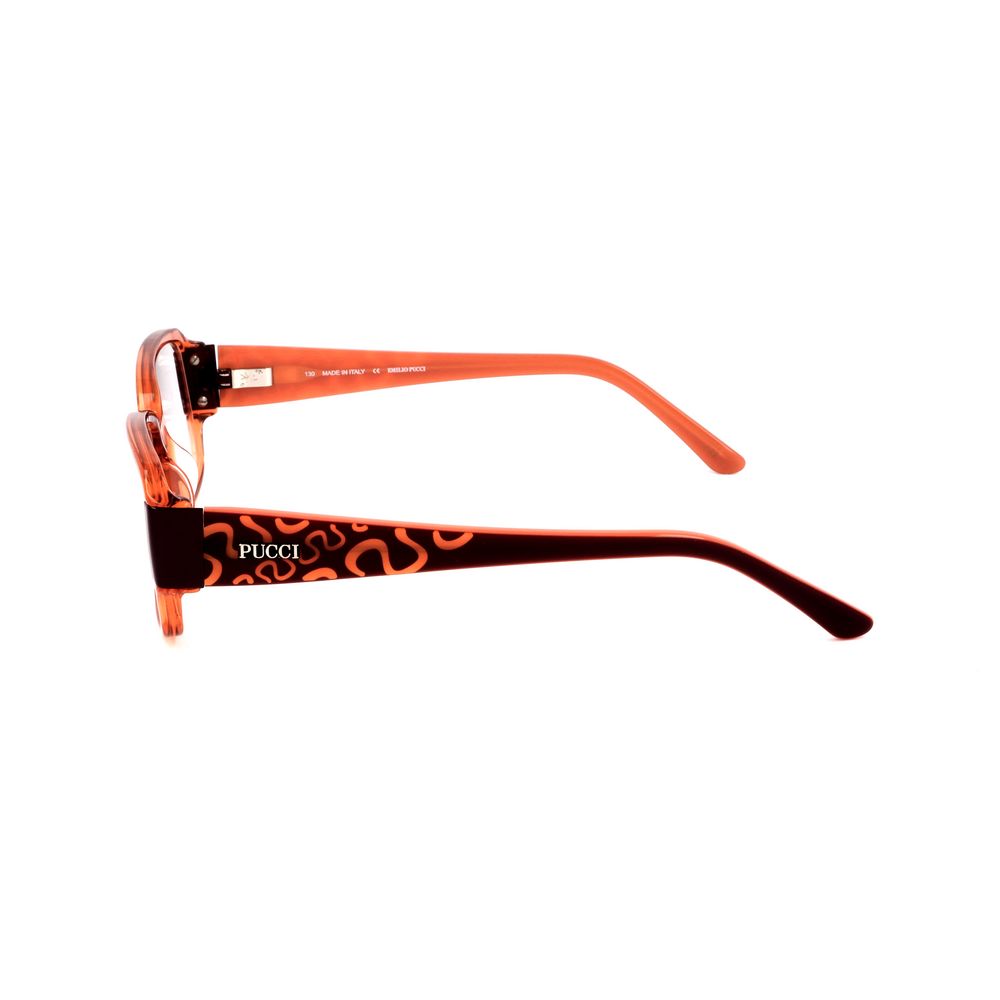 Emilio Pucci Orange Plastic Glasses - Designer Couture Elegance