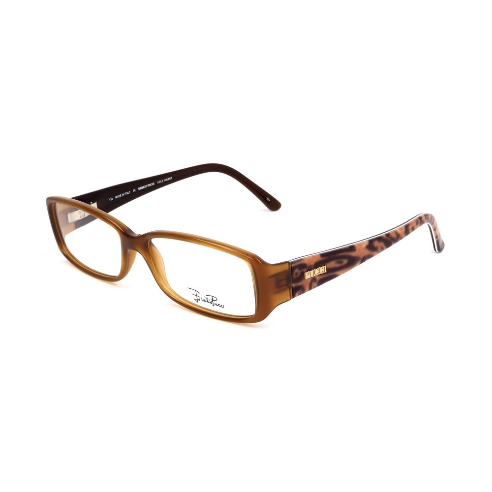 Emilio Pucci Brown Plastic Glasses - Luxury Designer Frames