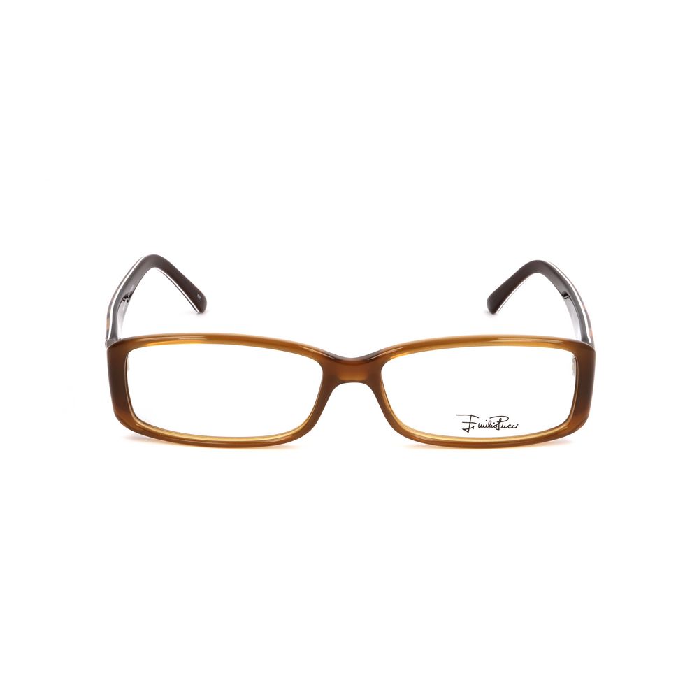 Emilio Pucci Brown Plastic Glasses - Luxury Designer Eyewear