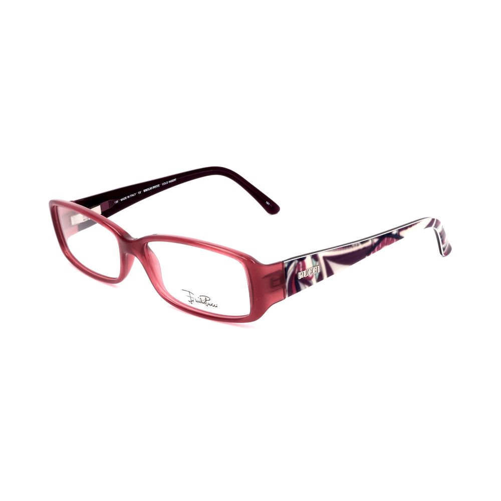 Emilio Pucci Pink Plastic Glasses Frames - Artisanal Luxury