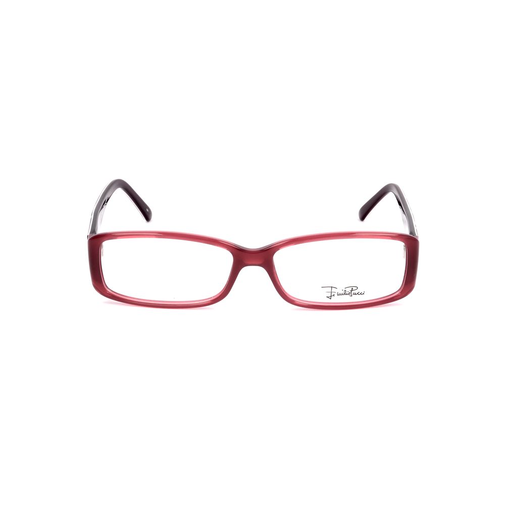 Emilio Pucci Pink Plastic Glasses Frames - Artisanal Luxury