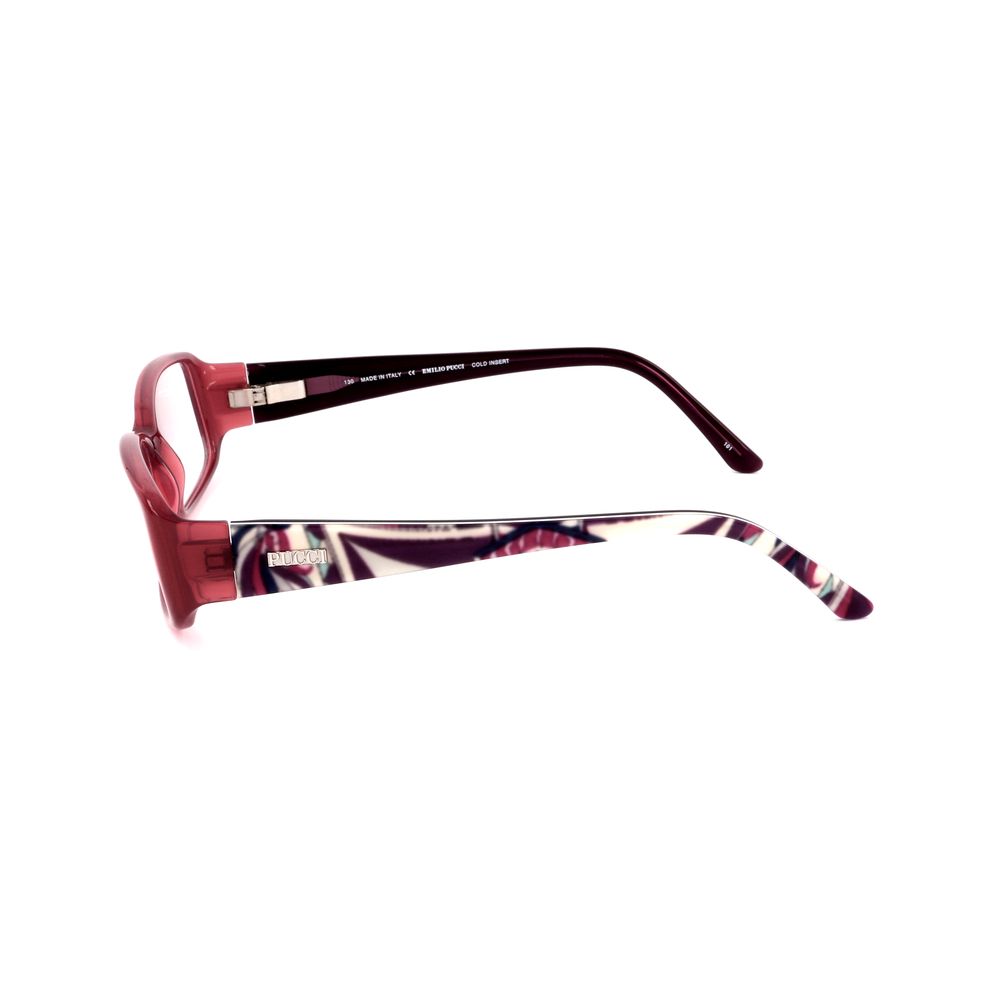 Emilio Pucci Pink Plastic Glasses Frames - Artisanal Luxury