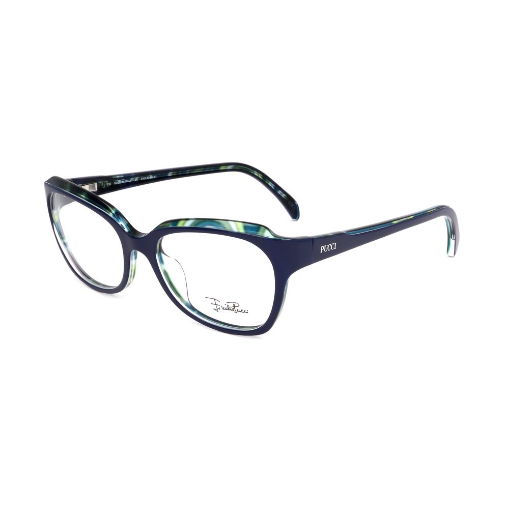 Emilio Pucci Blue Plastic Glasses - Designer Couture Elegance