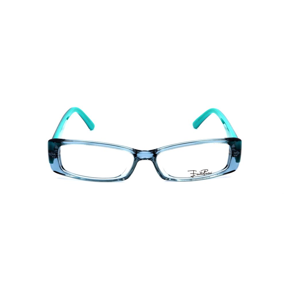 Emilio Pucci Blue Plastic Glasses - Designer Artisanal Eyewear