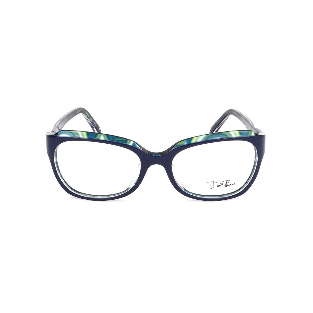 Emilio Pucci Blue Plastic Glasses - Designer Couture Elegance