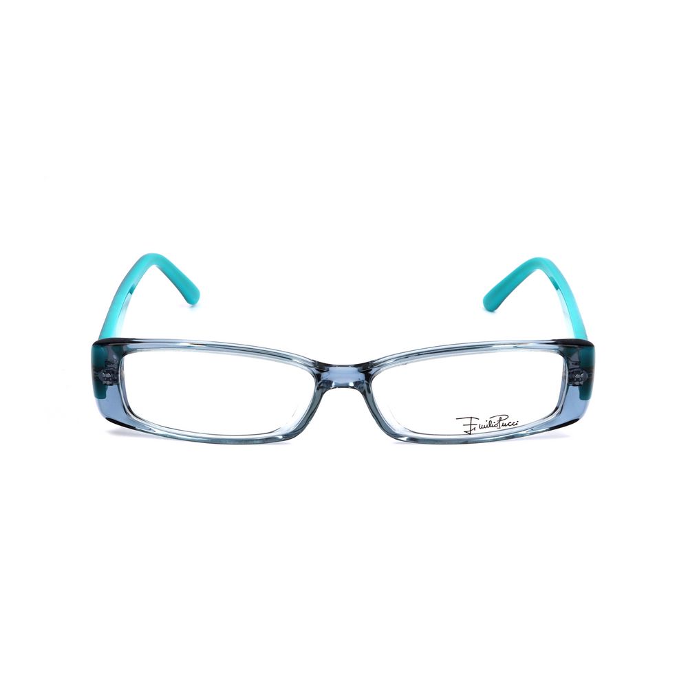 Emilio Pucci Blue Plastic Glasses - Luxurious Designer Couture
