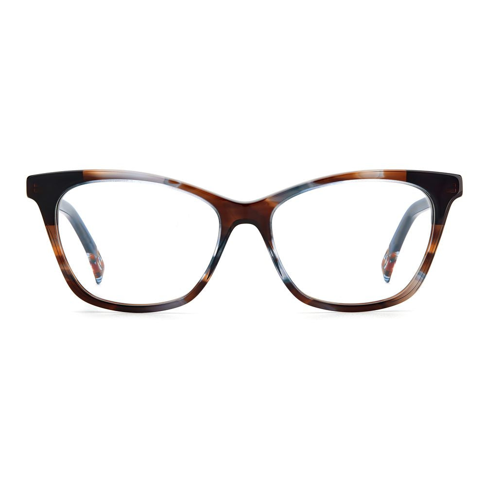 Elevate your style with Missoni Multicolor Acetate Glasses, a luxurious fusion of exquisite craftsmanship and timeless design, perfect for the discerning individual.
