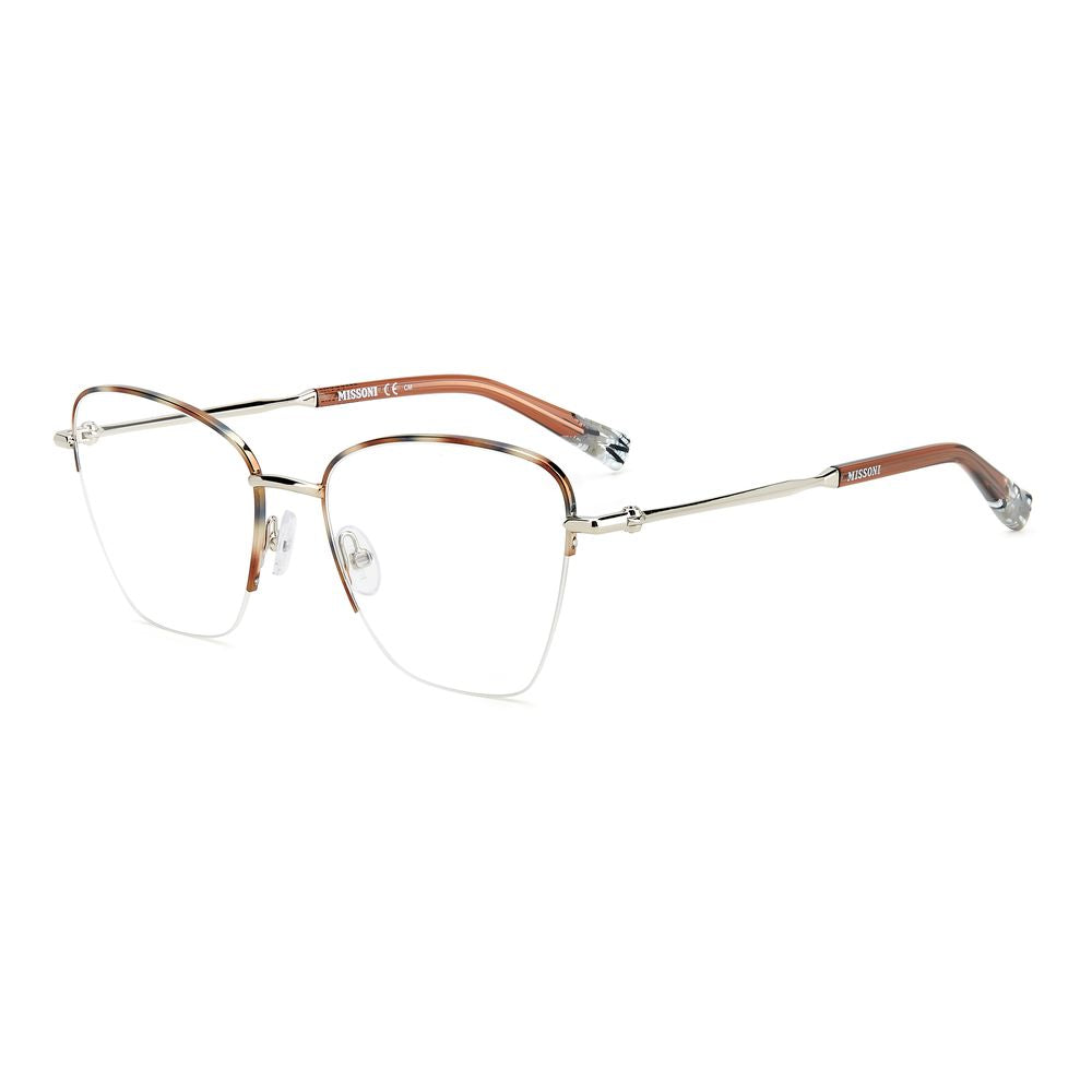 Discover the Missoni Bicolor Stainless Steel Glasses, where exquisite Italian craftsmanship meets luxurious design, perfect for the discerning fashion connoisseur.