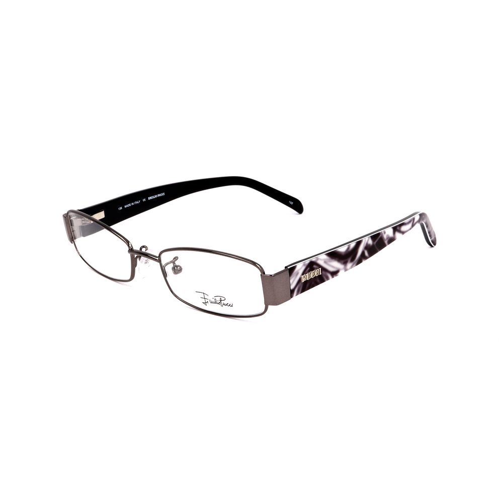 Emilio Pucci Gray Metal Glasses - Artisanal Luxury Eyewear
