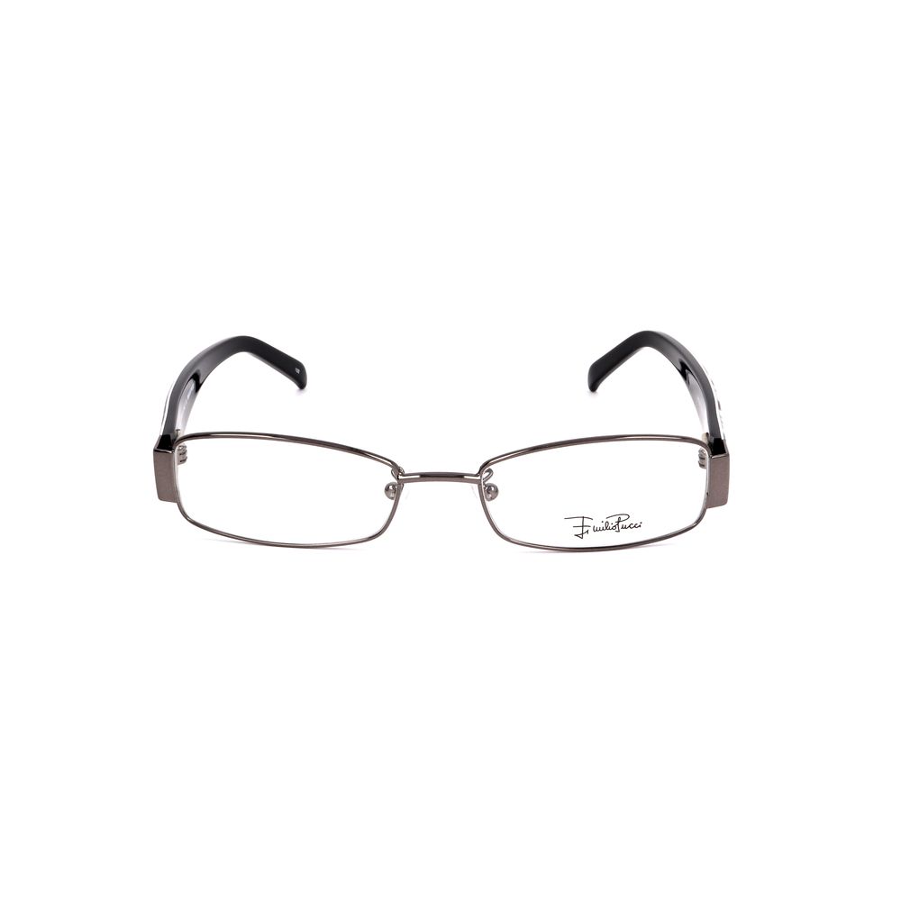 Emilio Pucci Gray Metal Glasses - Artisanal Luxury Eyewear
