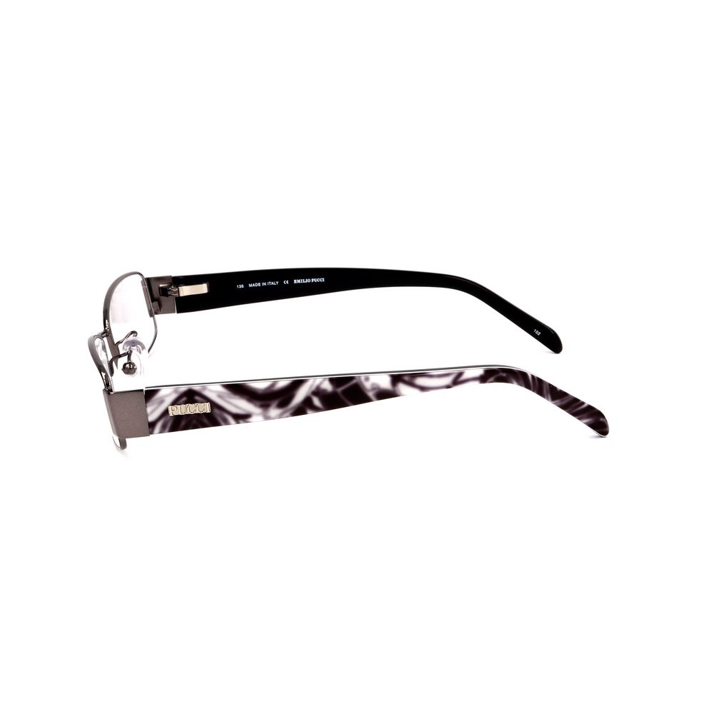 Emilio Pucci Gray Metal Glasses - Artisanal Luxury Eyewear