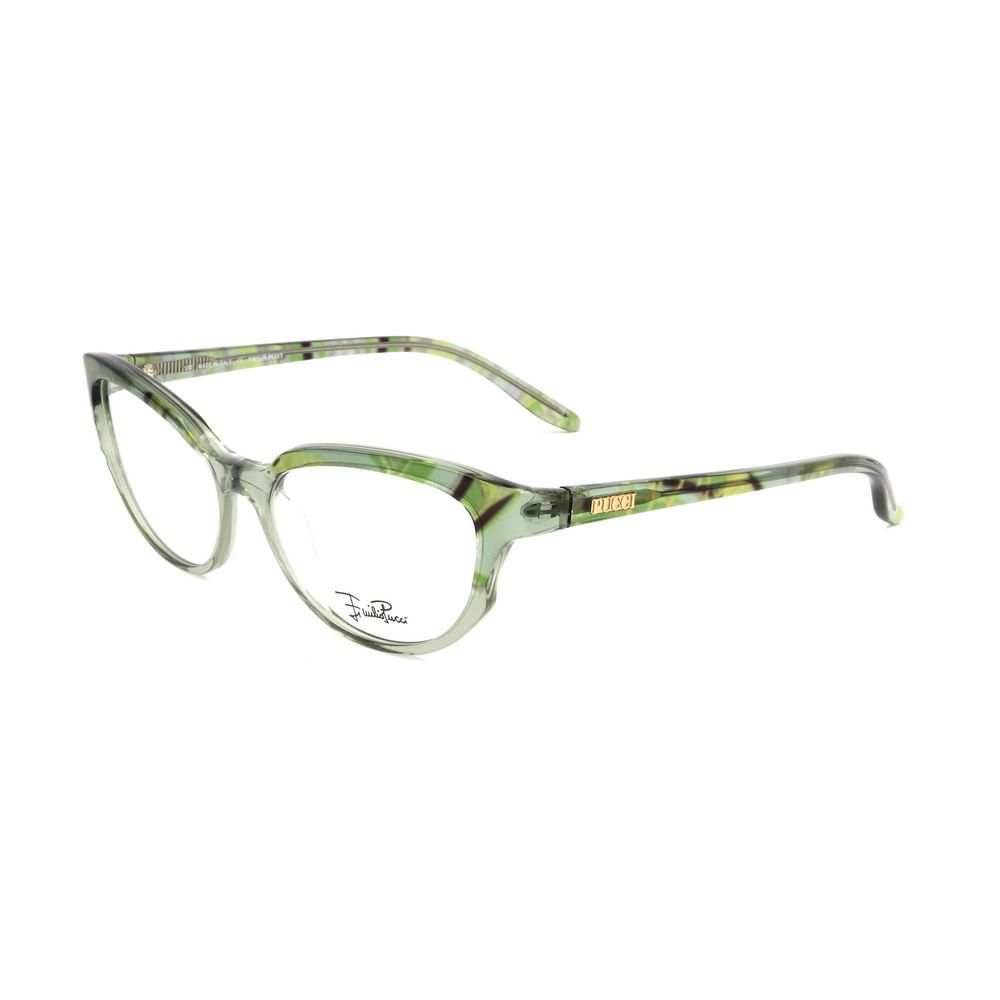 Emilio Pucci Green Plastic Glasses - Artisanal Luxury Eyewear