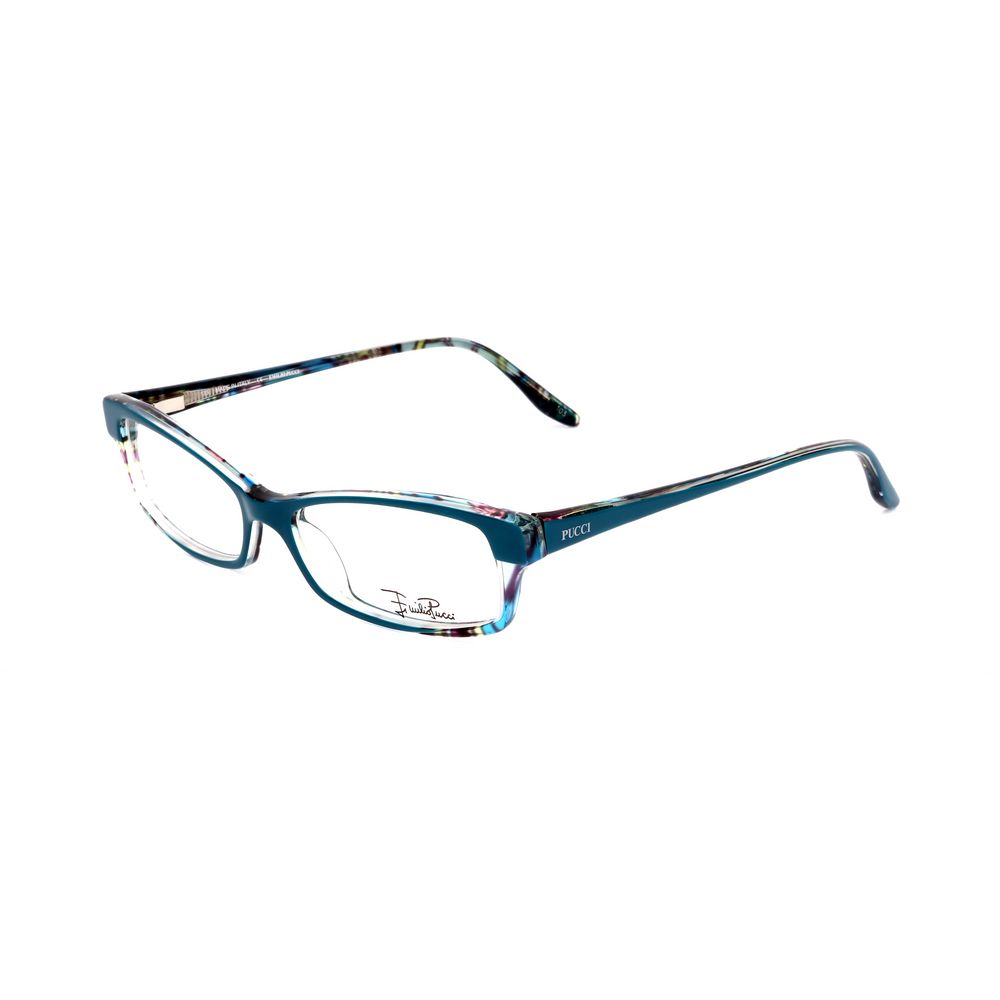 Emilio Pucci Blue Plastic Glasses - Luxurious Couture Elegance