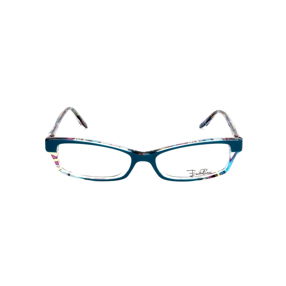 Emilio Pucci Blue Plastic Glasses - Luxurious Couture Elegance