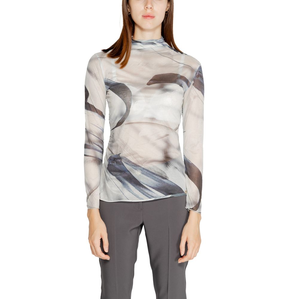 Rinascimento Gray Long Sleeve T-Shirt - Exquisite Elegance FW24