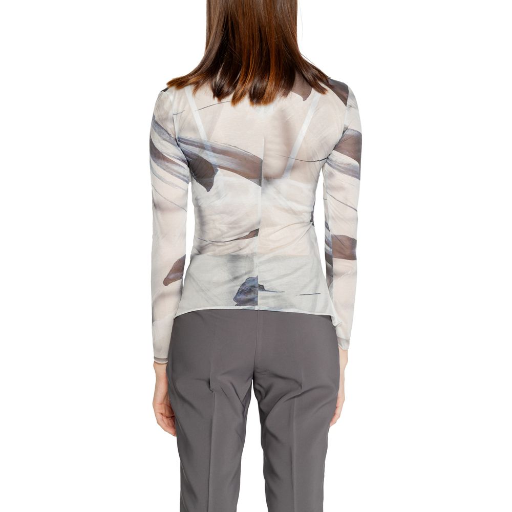 Rinascimento Gray Long Sleeve T-Shirt - Exquisite Elegance FW24