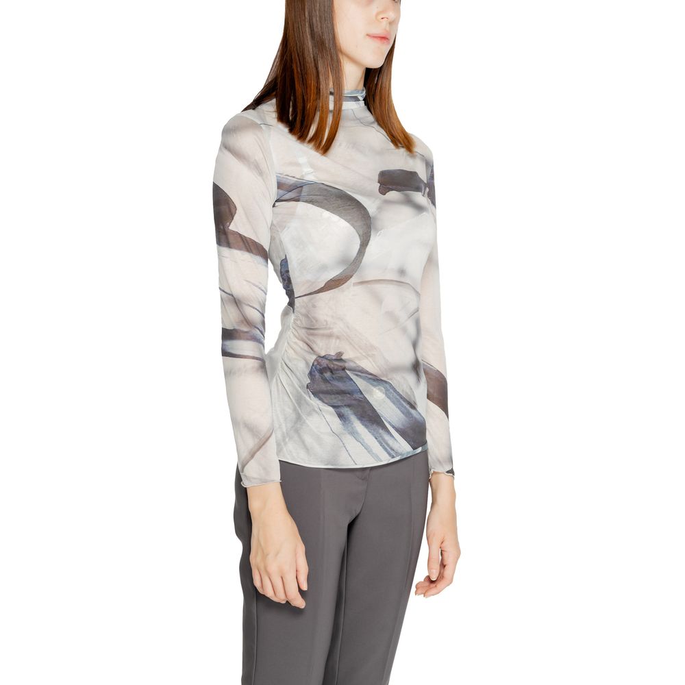 Rinascimento Gray Long Sleeve T-Shirt - Exquisite Elegance FW24