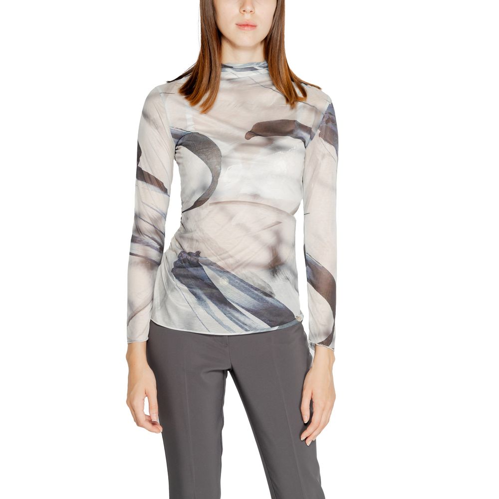 Rinascimento Gray Long Sleeve T-Shirt - Exquisite Elegance FW24