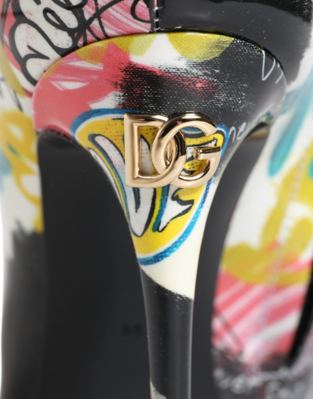 Indulge in the exquisite Dolce & Gabbana Multicolor Graffiti Keira Mid Calf Boots, crafted from sumptuous lamb leather for a bold statement in luxury fashion.