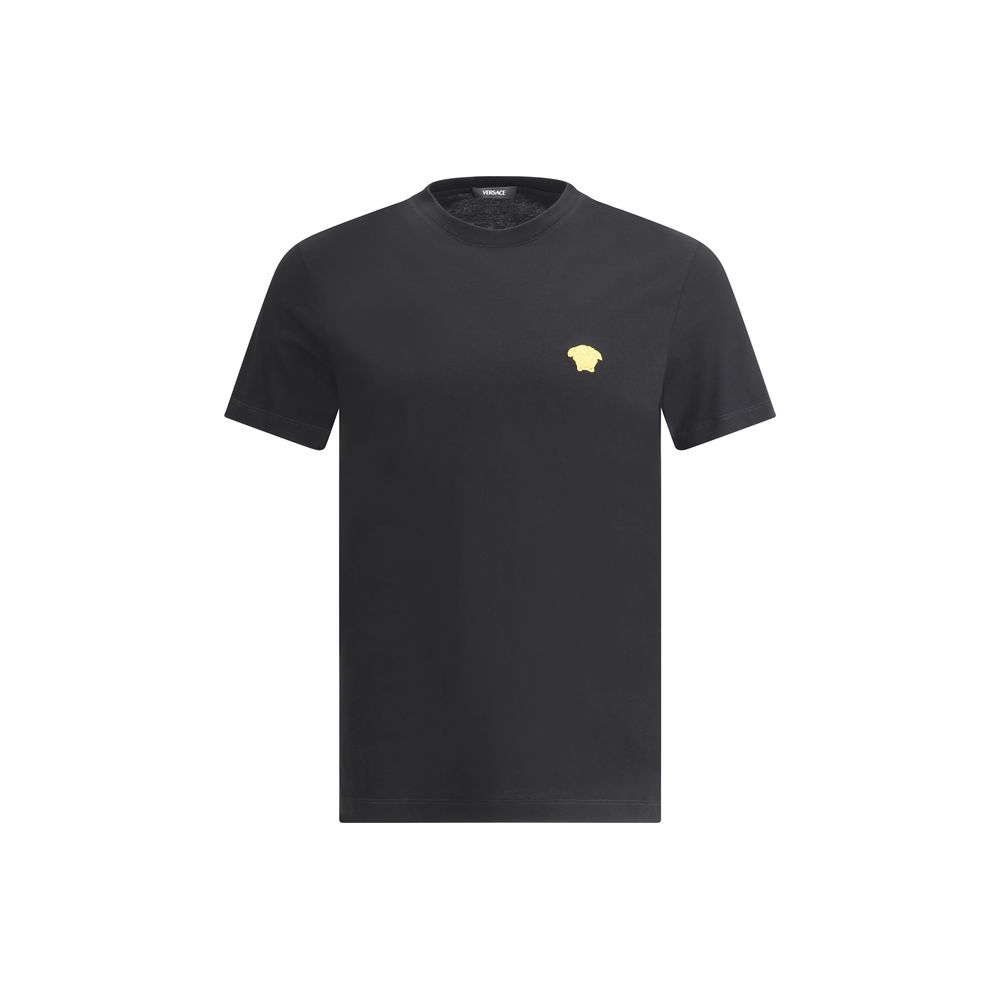Versace Black Cotton T-Shirt - Timeless Luxury Essential