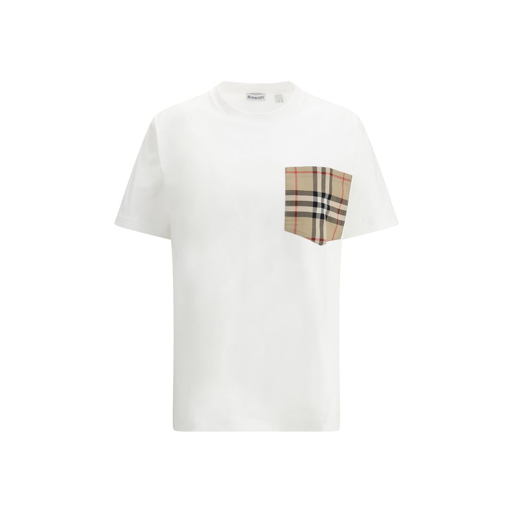Burberry White Cotton Sportswear T-Shirt - Timeless Luxury Elegance