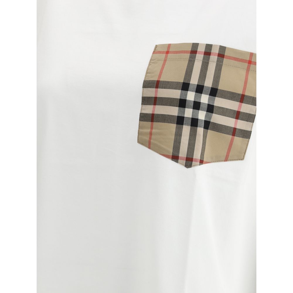 Burberry White Cotton Sportswear T-Shirt - Exquisite Elegance