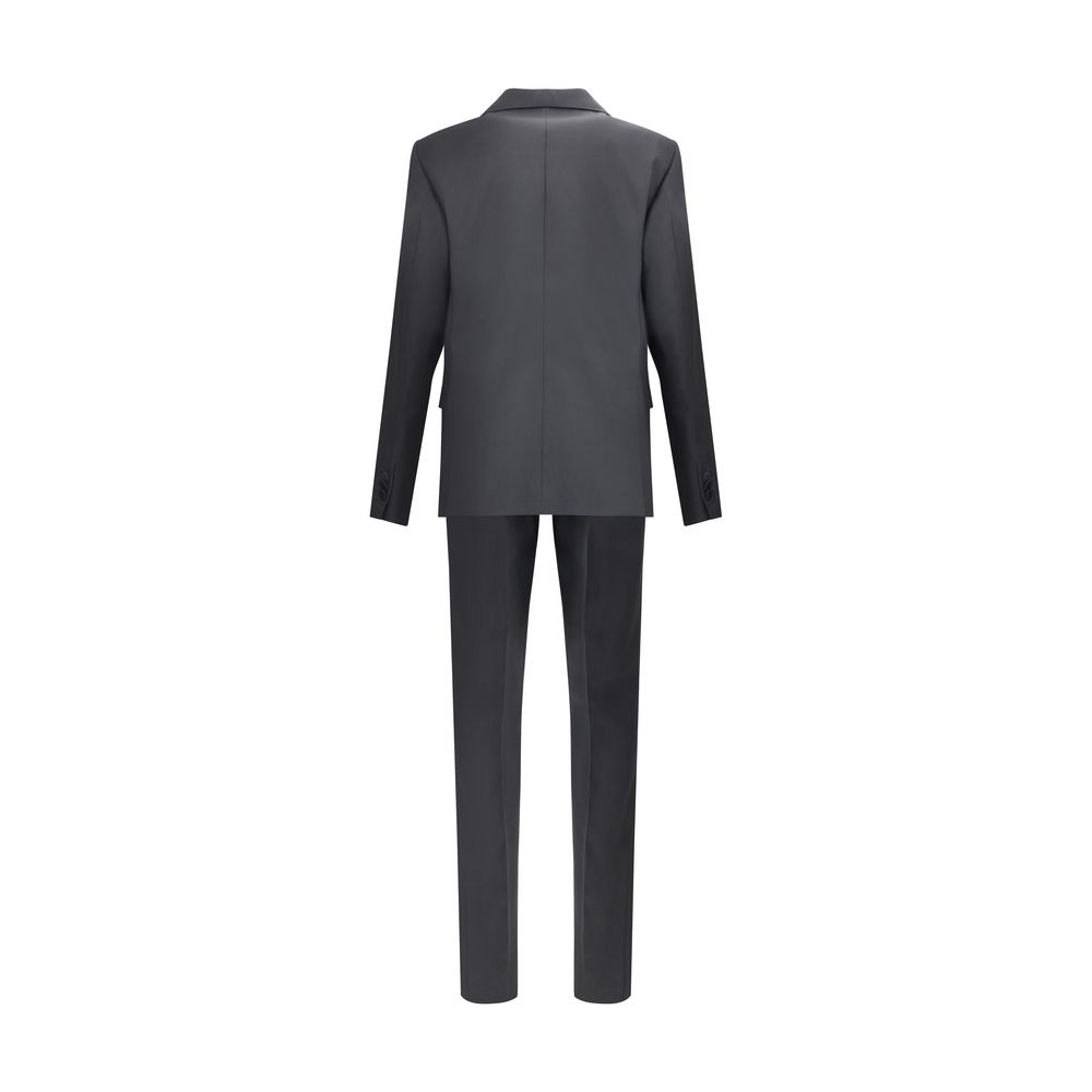 Dsquared² Black Fleece Wool Two-Piece Suit – Artisanal Elegance