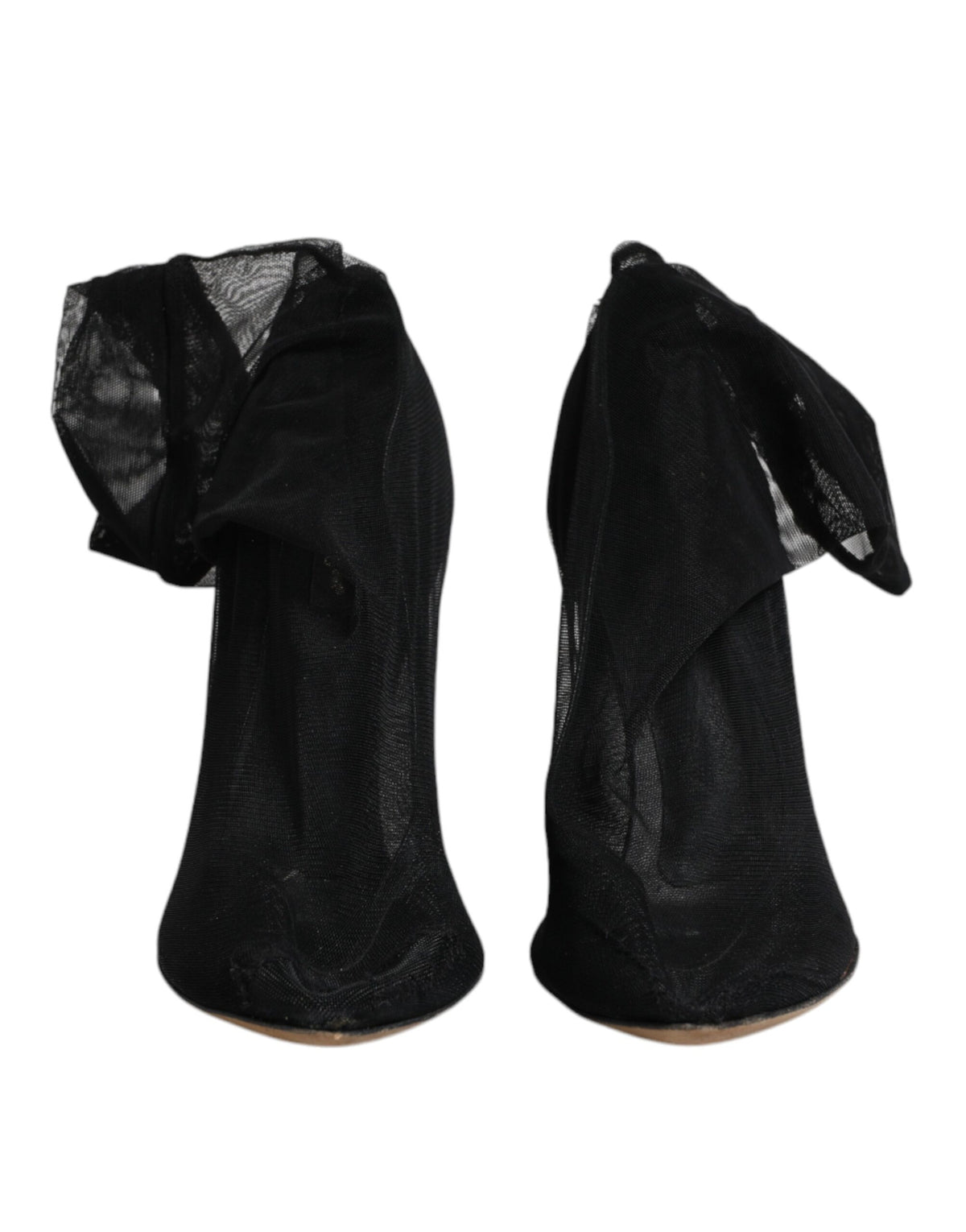Experience the allure of Dolce & Gabbana's Black Nylon Stretch Mesh Sock Boots, where exquisite craftsmanship meets luxurious comfort, redefining elegance for every occasion.