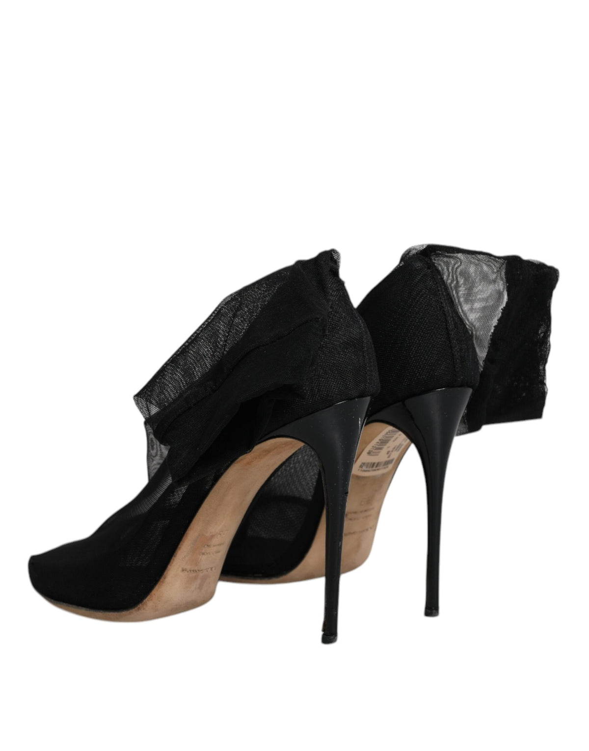 Experience the allure of Dolce & Gabbana's Black Nylon Stretch Mesh Sock Boots, where exquisite craftsmanship meets luxurious comfort, perfect for every elegant occasion.