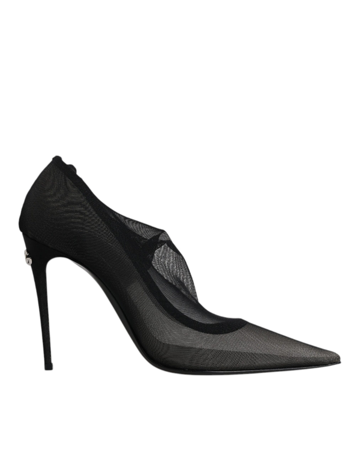 Experience the allure of Dolce & Gabbana's Black Viscose Mesh Sock Style Boots, where exquisite craftsmanship and luxurious materials redefine elegance for the modern connoisseur.