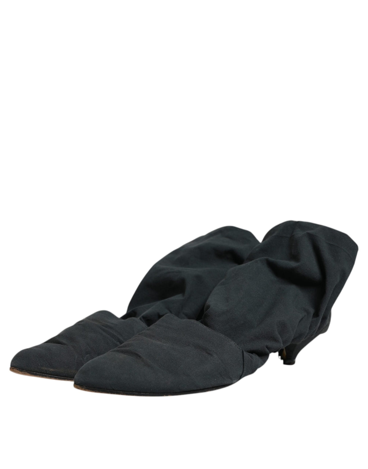 Experience the allure of Dolce & Gabbana Green Cotton Sock Style Ankle Boots, where exquisite Italian craftsmanship meets luxurious comfort, perfect for the discerning connoisseur.