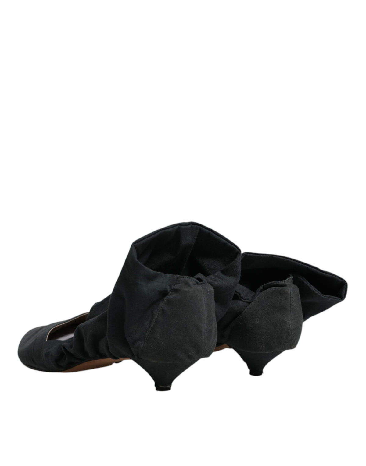 Indulge in the opulence of Dolce & Gabbana Green Cotton Sock Style Ankle Boots, where exquisite Italian craftsmanship meets luxurious comfort for the discerning connoisseur.