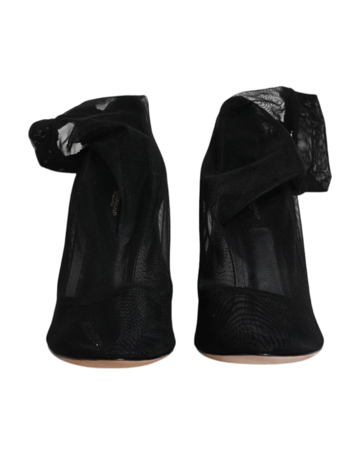 Step into the realm of elegance with Dolce & Gabbana's Black Nylon Mesh Sock Style Boots, where Italian craftsmanship meets luxurious comfort, redefining your sophisticated style.
