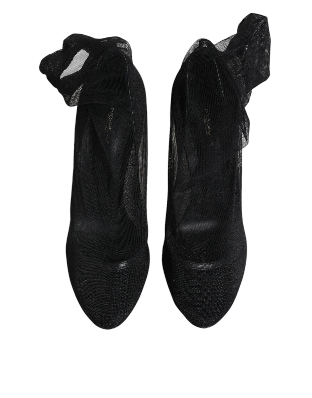 Step into the allure of Dolce & Gabbana's Black Nylon Mesh Sock Style Boots, where exquisite craftsmanship meets luxurious comfort, redefining your elegant wardrobe.