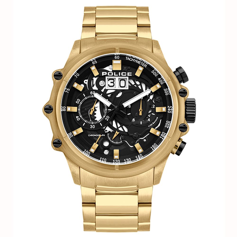 Police Gold Men Watch - DEA STILOSA MILANO