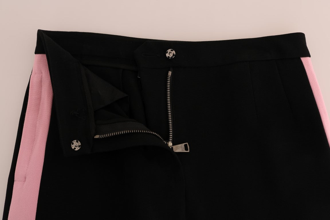 Dolce & Gabbana Black Stretch Capri Pants - Exquisite Luxury Fashion