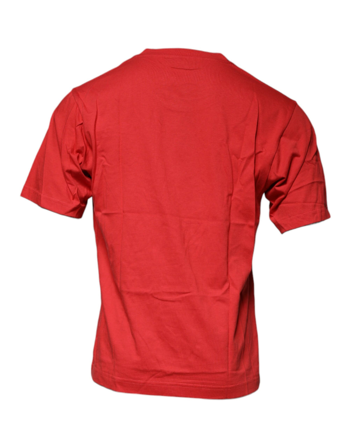 Dolce & Gabbana Red DG Logo Cotton Crew Neck T-shirt Couture