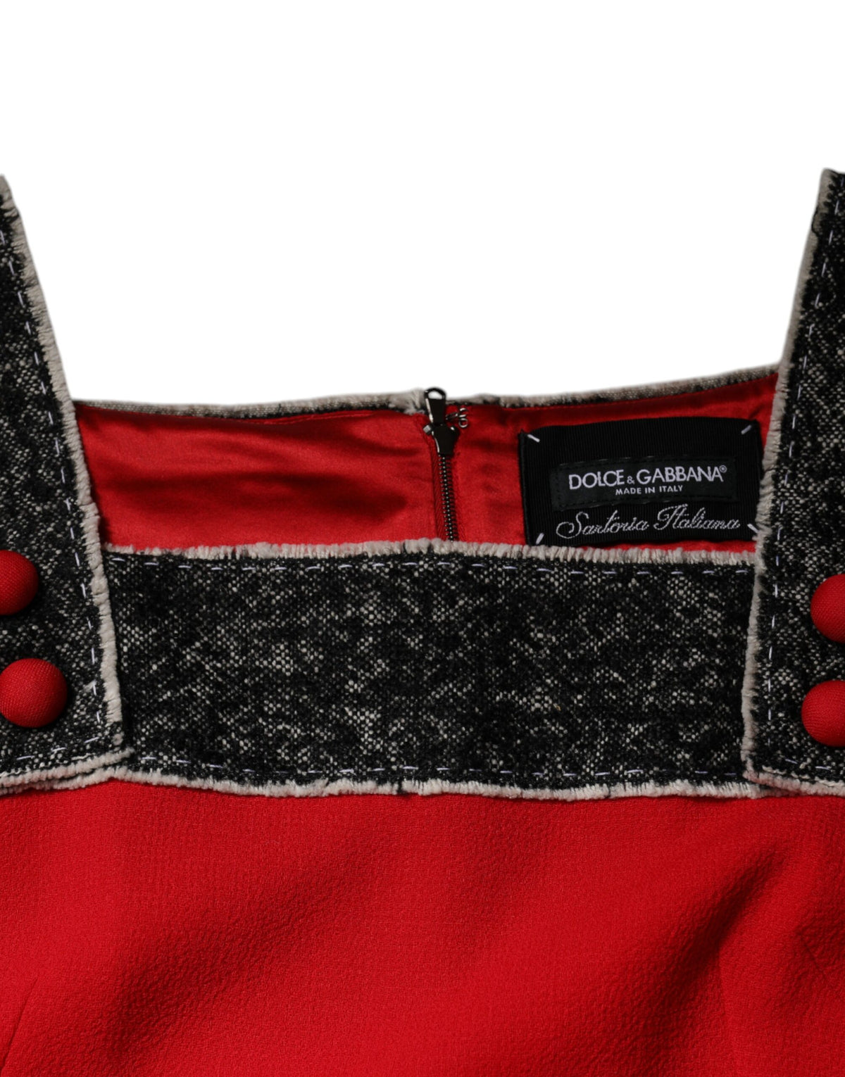 Elevate your elegance with the Dolce & Gabbana Red Wool Sleeveless A-line Flared Mini Dress, a masterpiece of Italian craftsmanship that redefines luxury for every occasion.