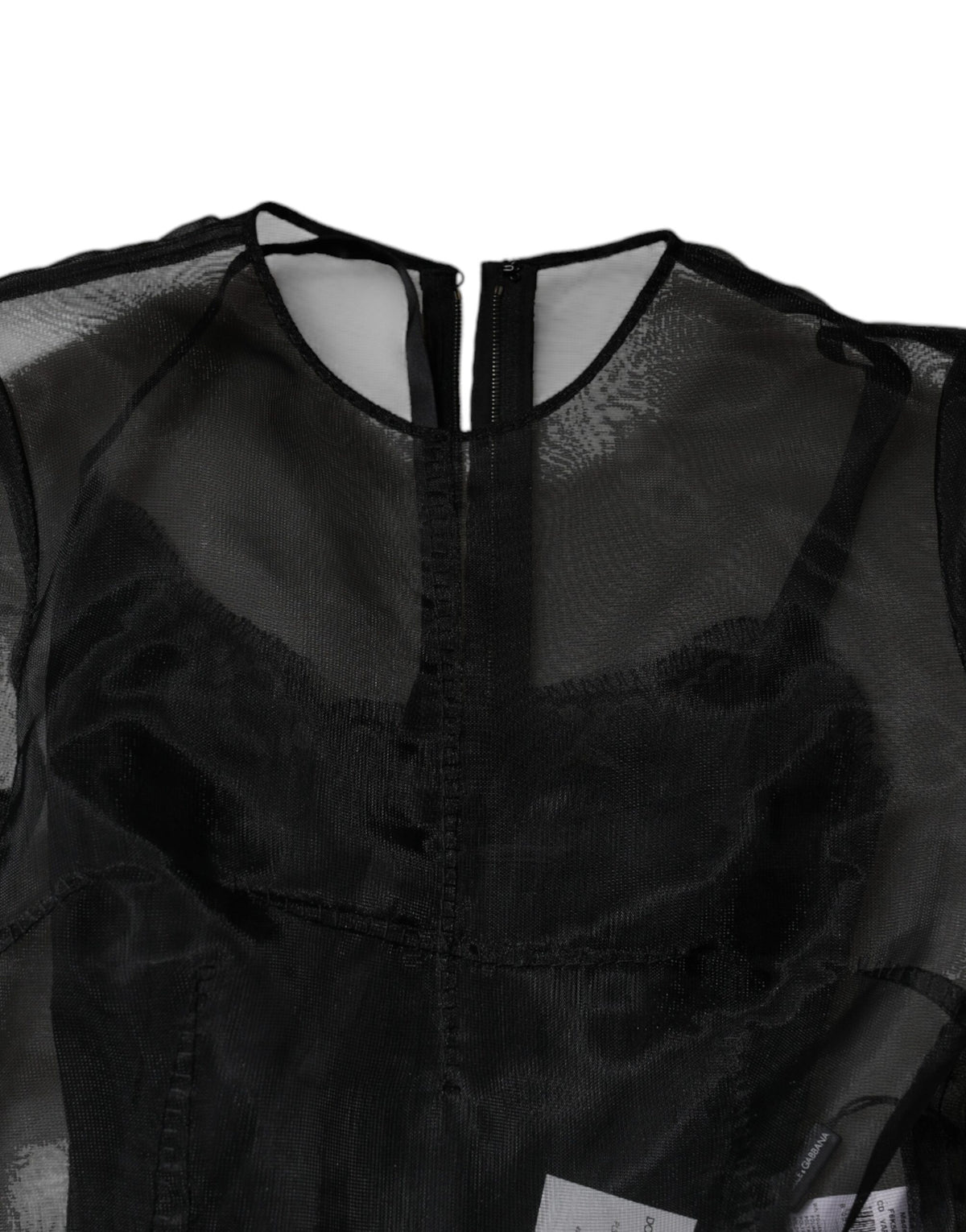 Indulge in the exquisite allure of the Dolce & Gabbana Black Tulle A-line Midi Cocktail Gown, where luxurious tulle meets Italian craftsmanship for timeless elegance.