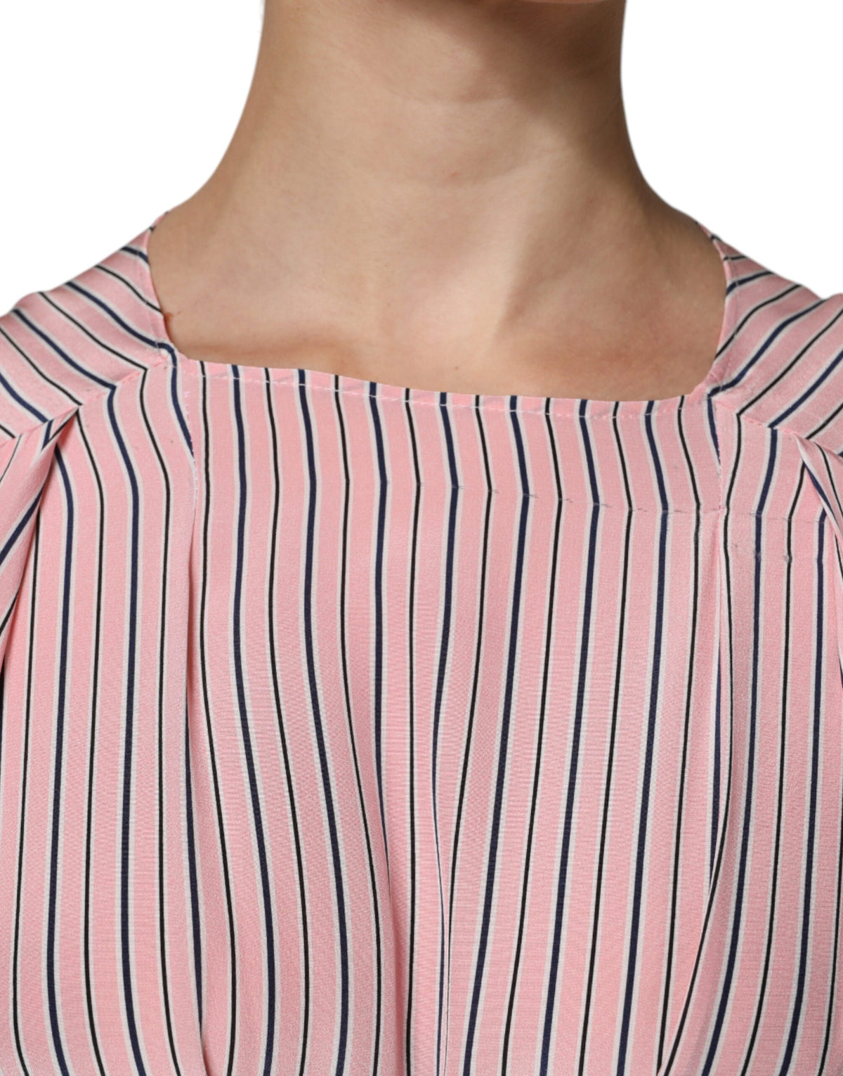 Experience the opulence of Ermanno Scervino's Pink Stripes Silk Long Sleeves Midi Dress, where exquisite craftsmanship meets timeless elegance, perfect for unforgettable moments.